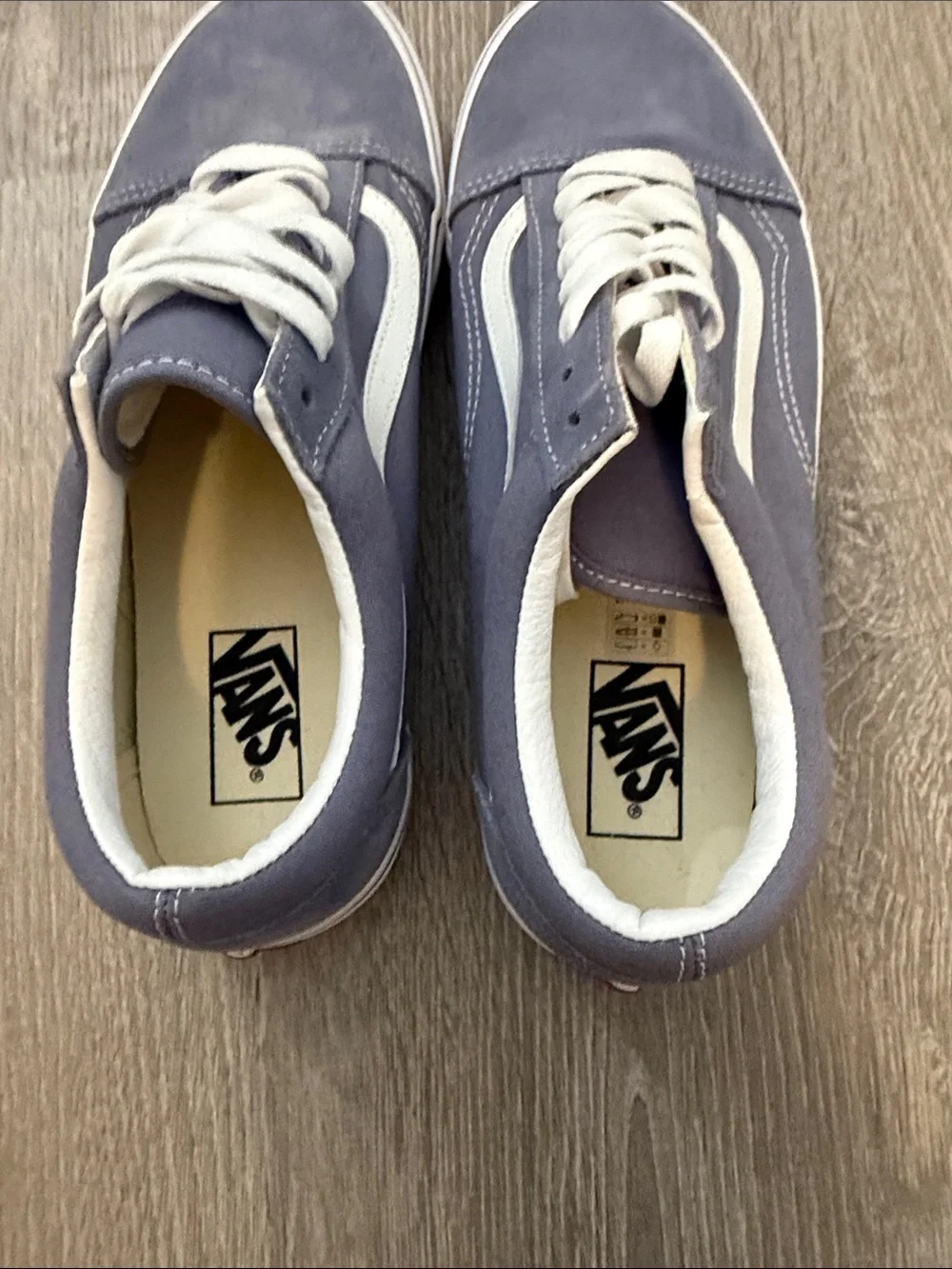 Vans Men’s Low-Top Suede Sneakers in Navy and White:  Never Worn